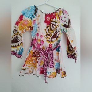 Ann Loren 2-3T years multicolor dress